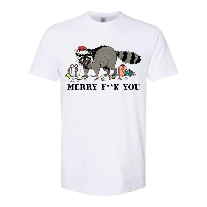 Merry Eff You Racoon Shirt - Comfy and Quality Shirt Hoodie, Sweatshirt | WearSparks.com