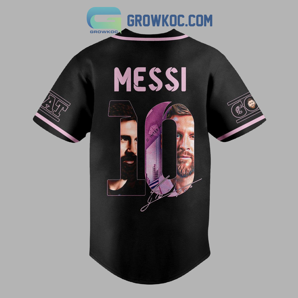 Messi 10 Goat Inter Miami Personalized Baseball Jersey