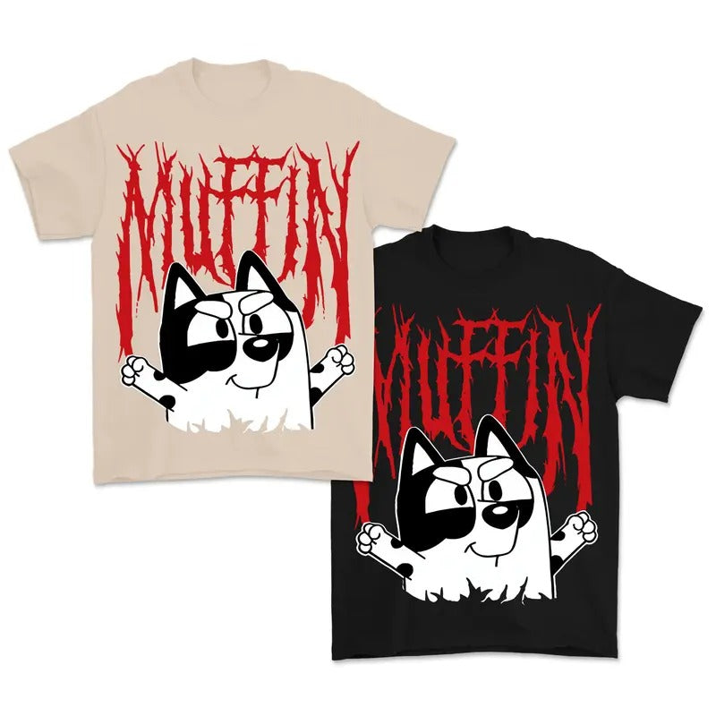 Metal Muffin Shirt, Bluey Muffin Metal Shirt Cotton Womenswear Hoodie, Sweatshirt | WearSparks.com