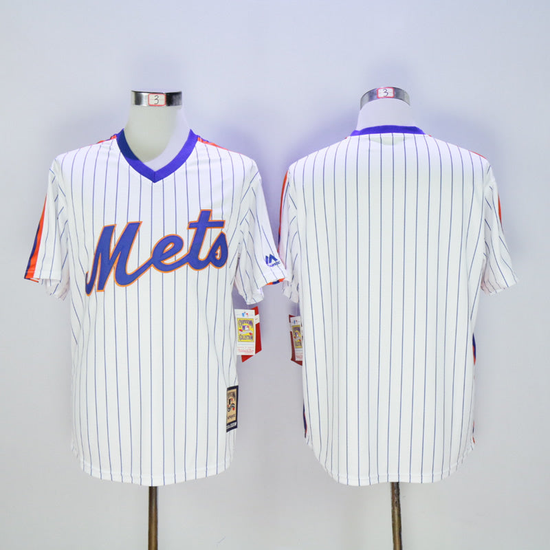 Mets Blank White Pullover Retro Fan Edition