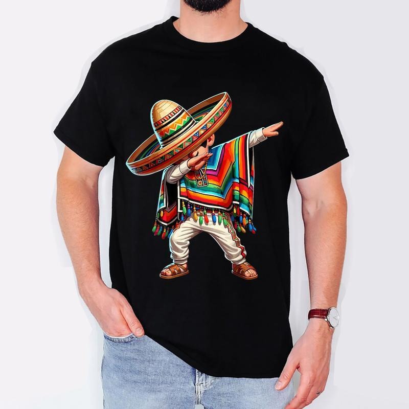 Mexican Boy Dabbing Poncho Cinco de Mayo T-Shirt, Mexican Shirt, For Men, For Women Hoodie, Sweatshirt | WearSparks.com