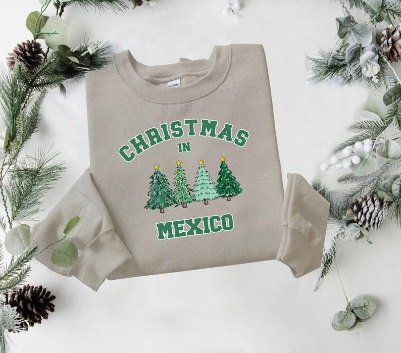 Mexico Christmas Sweatshirt, Mexico Sweater, State Shirt, Personalized City Name Shirt, Christmas Trip Sweatshirt,...