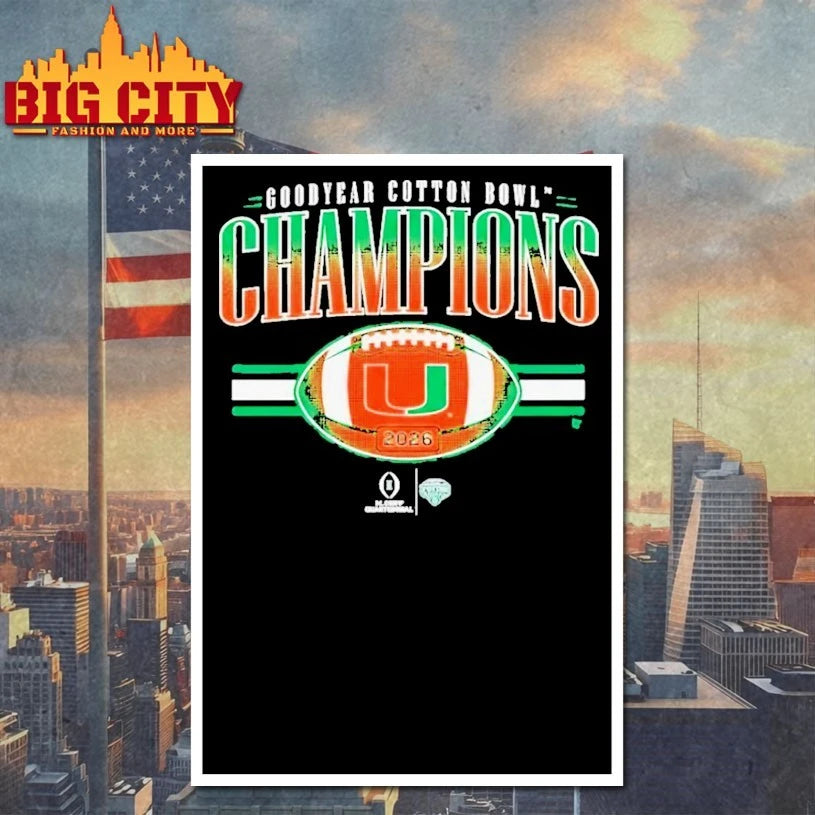 Miami 2026 Cotton Bowl Champions Shirt