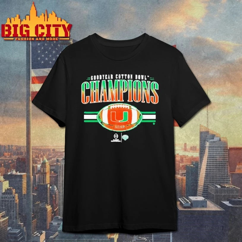 Miami 2026 Cotton Bowl Champions Shirt