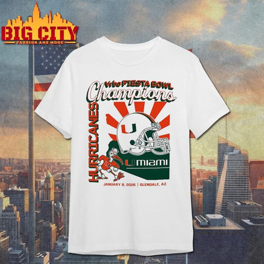 Miami Football Fiesta Bowl Champions Shirt