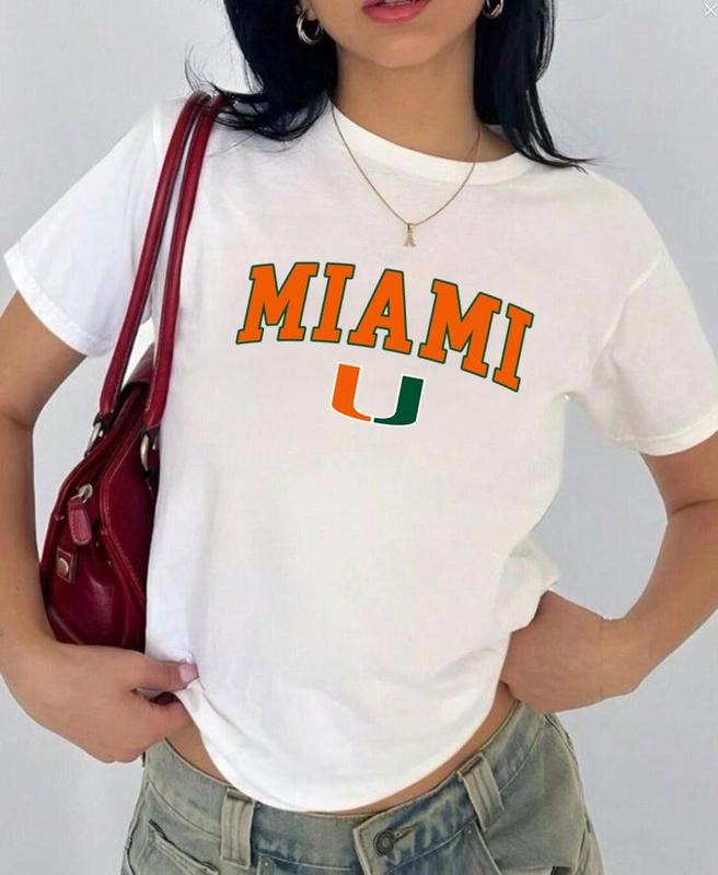 Miami JMU Vintage Sport Teams NCAA Collection Unisex Crewneck Black Baby Tee, Graphic Team Collection Baby Tee, Gift For...