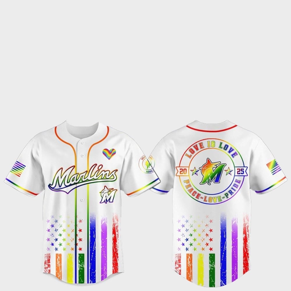 Miami Marlins Pride Month Love Is Love 2025 Jersey - Grishko.com T-Shirts, Hoodie, Sweatshirt | WearSparks.com