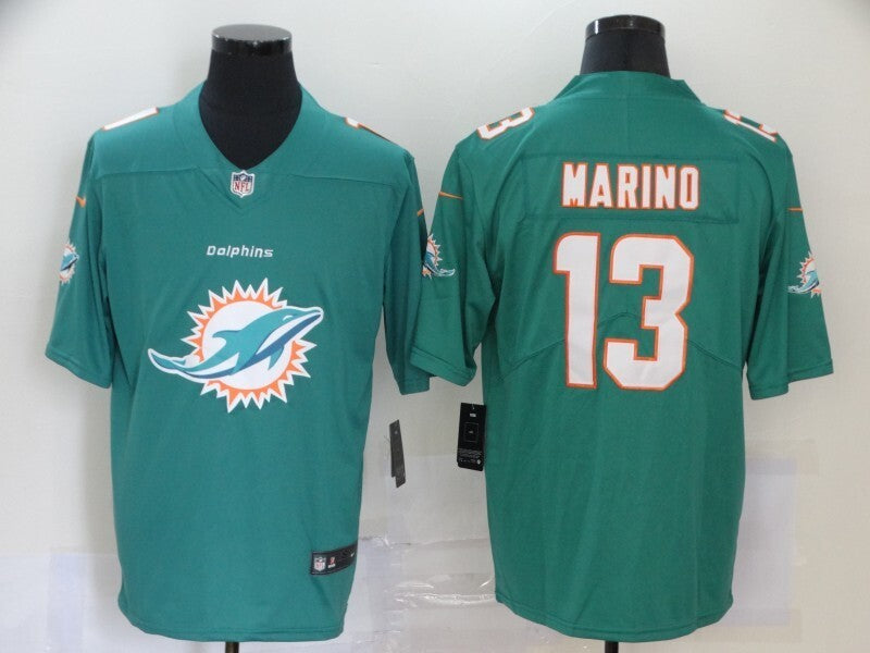 Miami Dolphins #13 Dan Marino Big Logo Fashion 084