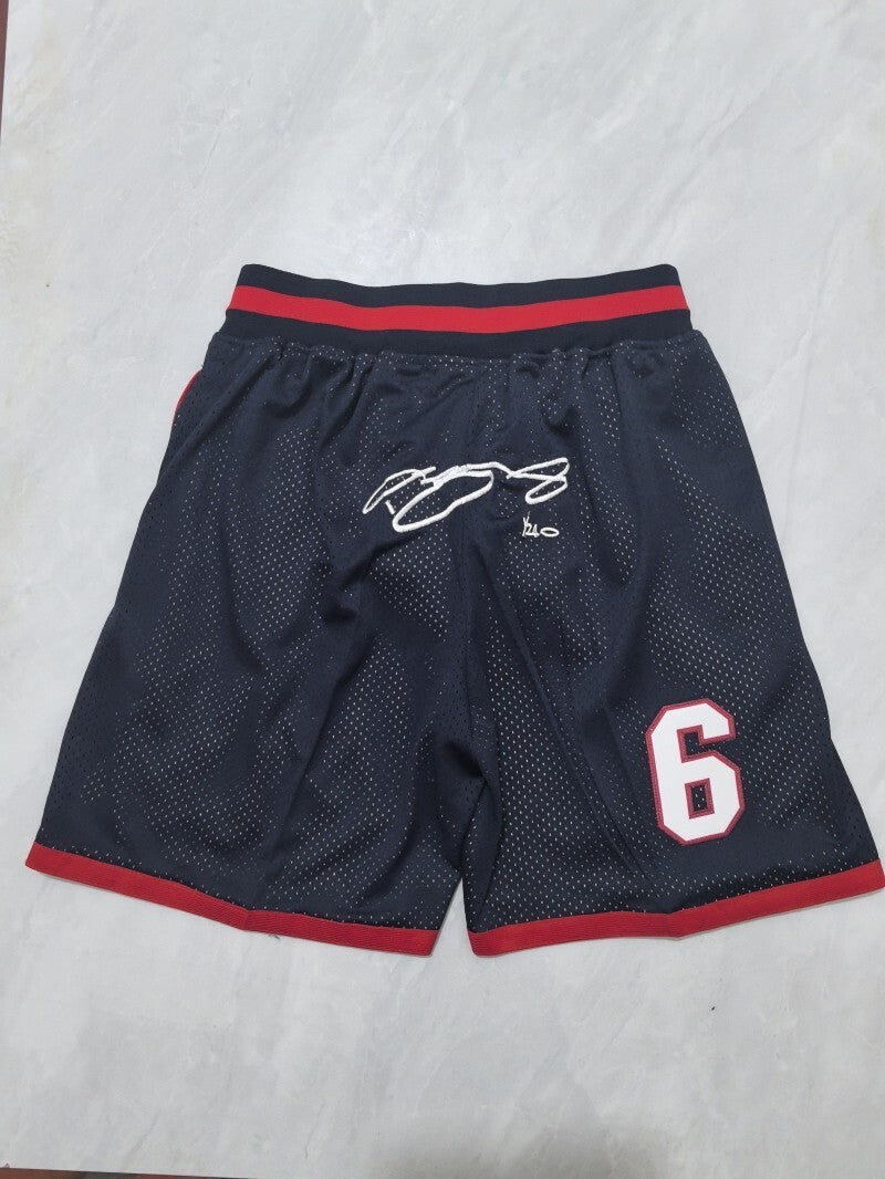 Miami Heat Heat Black Retro Shorts Style 1