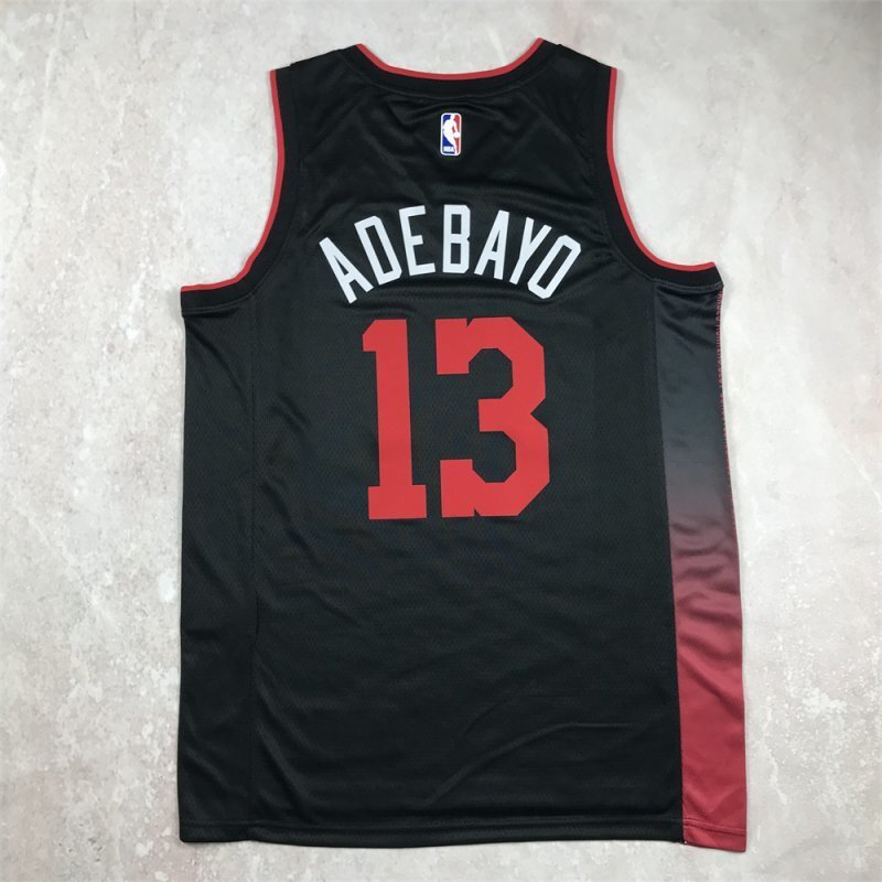 Miami Heat #13 Bam Adebayo Hot Press Heat 13 Black City s-xxl Style 1