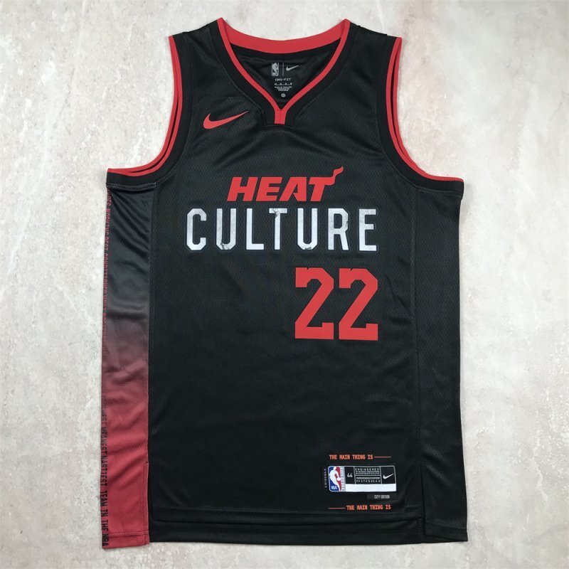 Miami Heat #22 Jimmy Butler Hot Press Heat 22 Black City s-xxl Style 2