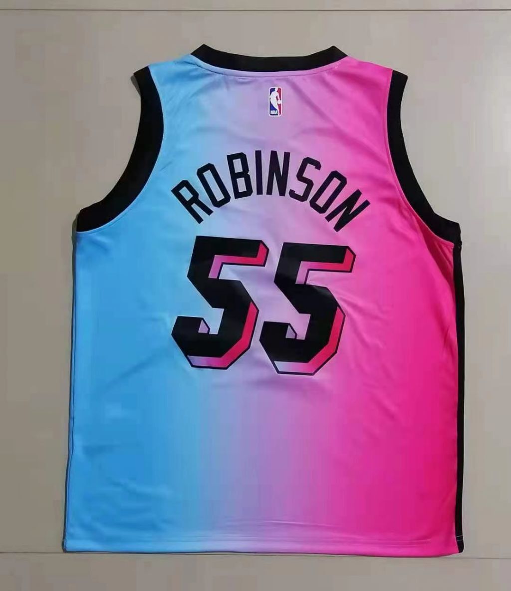 Miami Heat #55 Duncan Robinson Heat 55 # Hot Press s-2xl Style 1