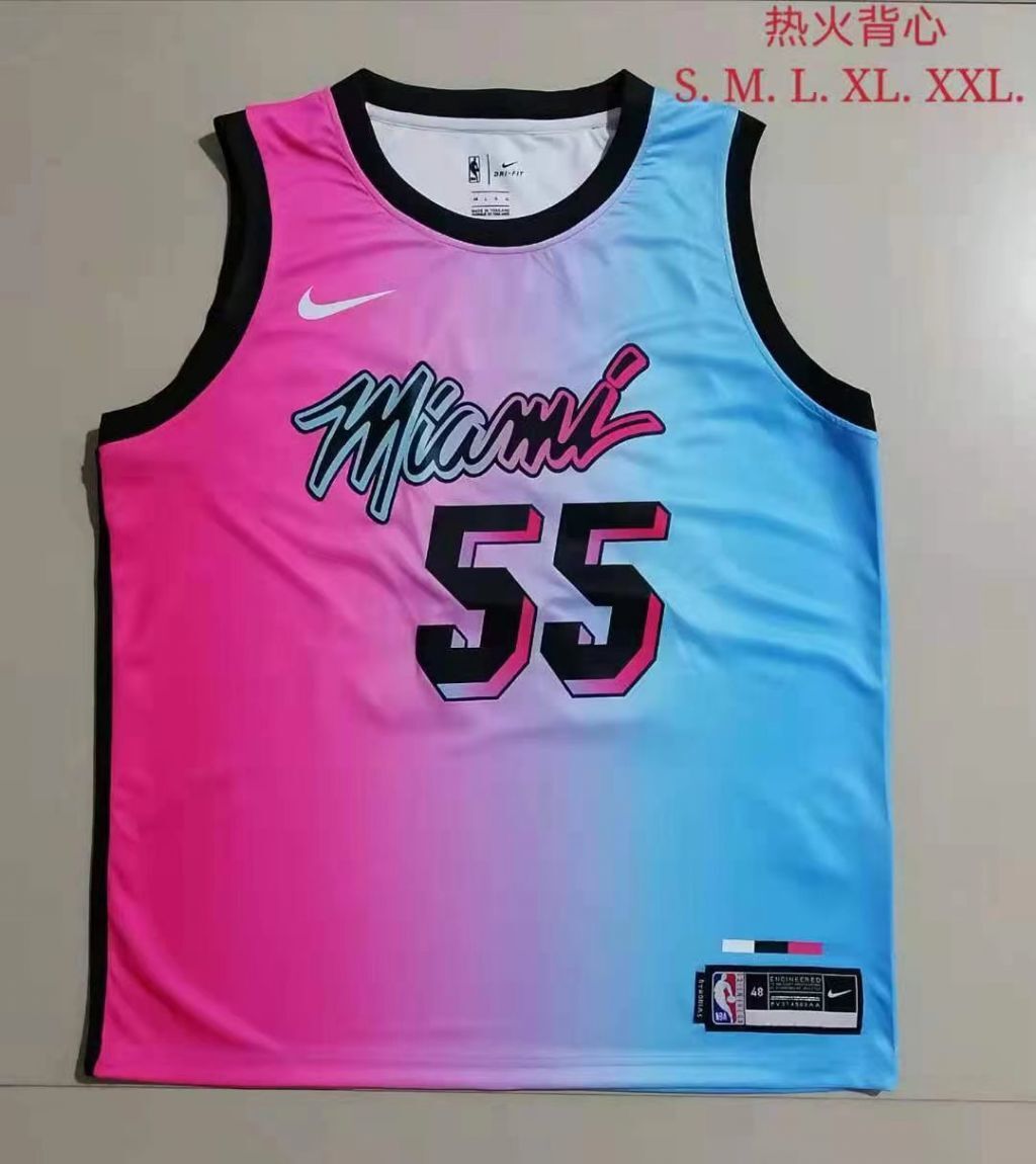 Miami Heat #55 Duncan Robinson Heat 55 # Hot Press s-2xl Style 2