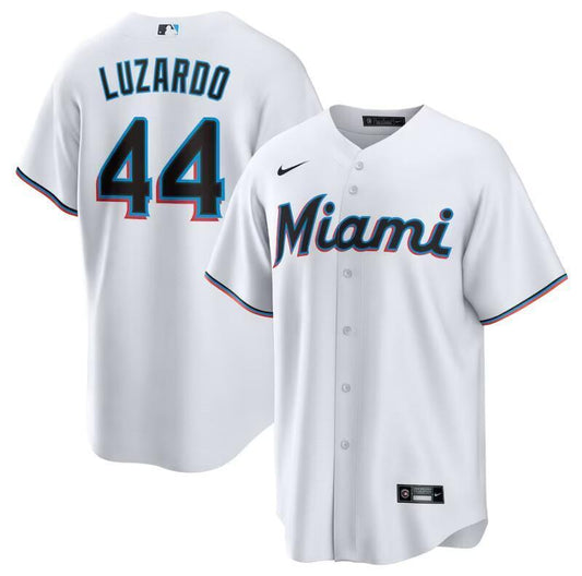 Miami Marlins #44 Jesús Luzardo Home Replica Player Jersey - White