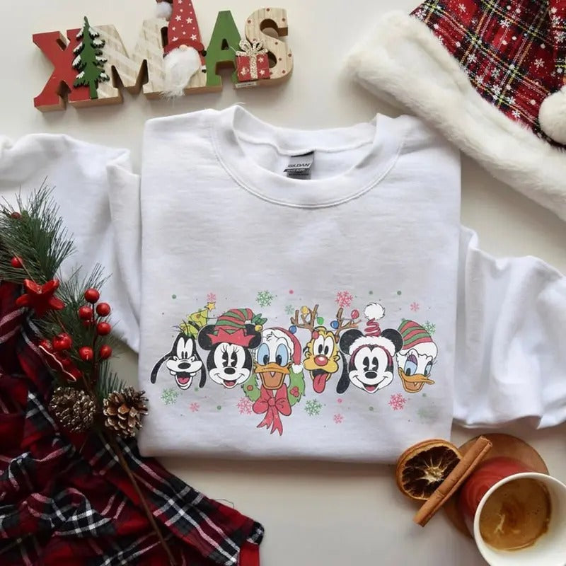 Micckkkey & Friennnds Christmas Sweatshirt Tshirt, Micckkkey's Very Merry Shirt, Christmas Party 2024 t shirt Hoodie