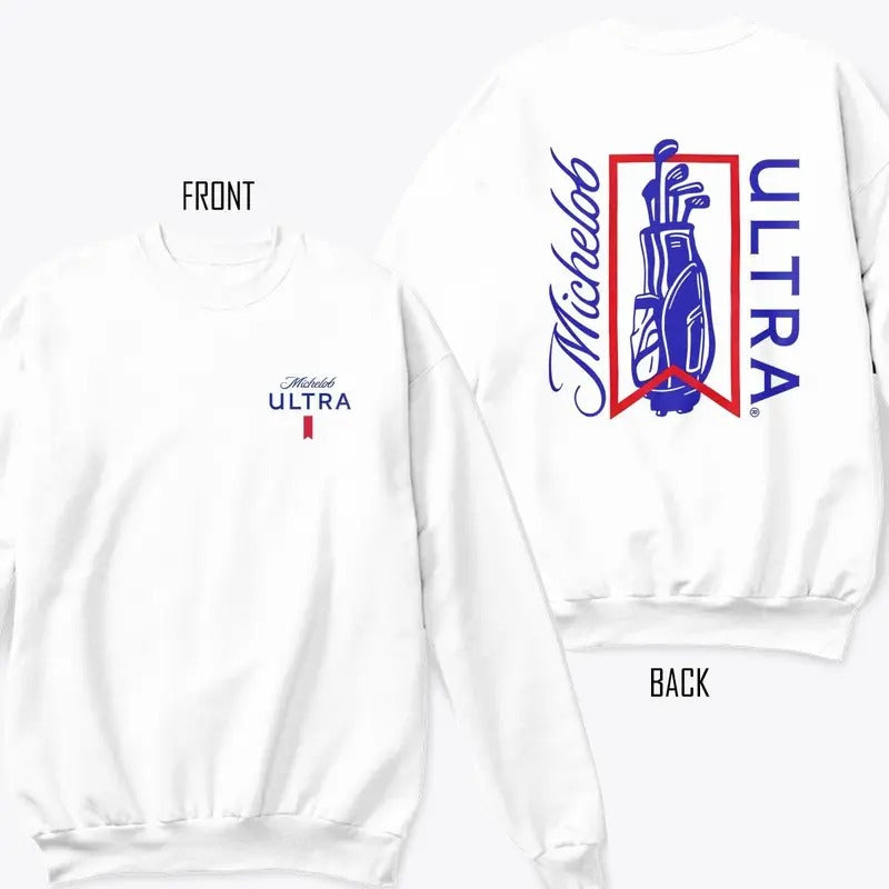 Michelob Swish Ultra 2 Sides Sweatshirt, Golf Lovers Sweatshirt, Gift For Women, Women's Top, Casual. clothing...