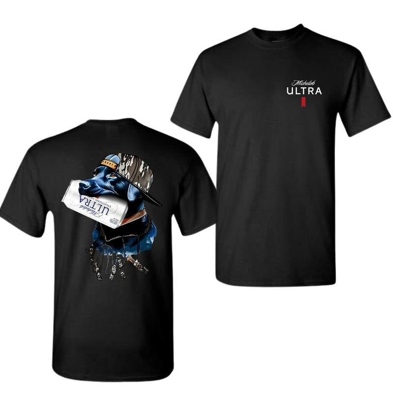 Michelob Ultra Dog Hunting Two-sided T-Shirt For Men & Women Outdoors Camo Southern Casual Cotton Tops Sweatshirt Hoodie...