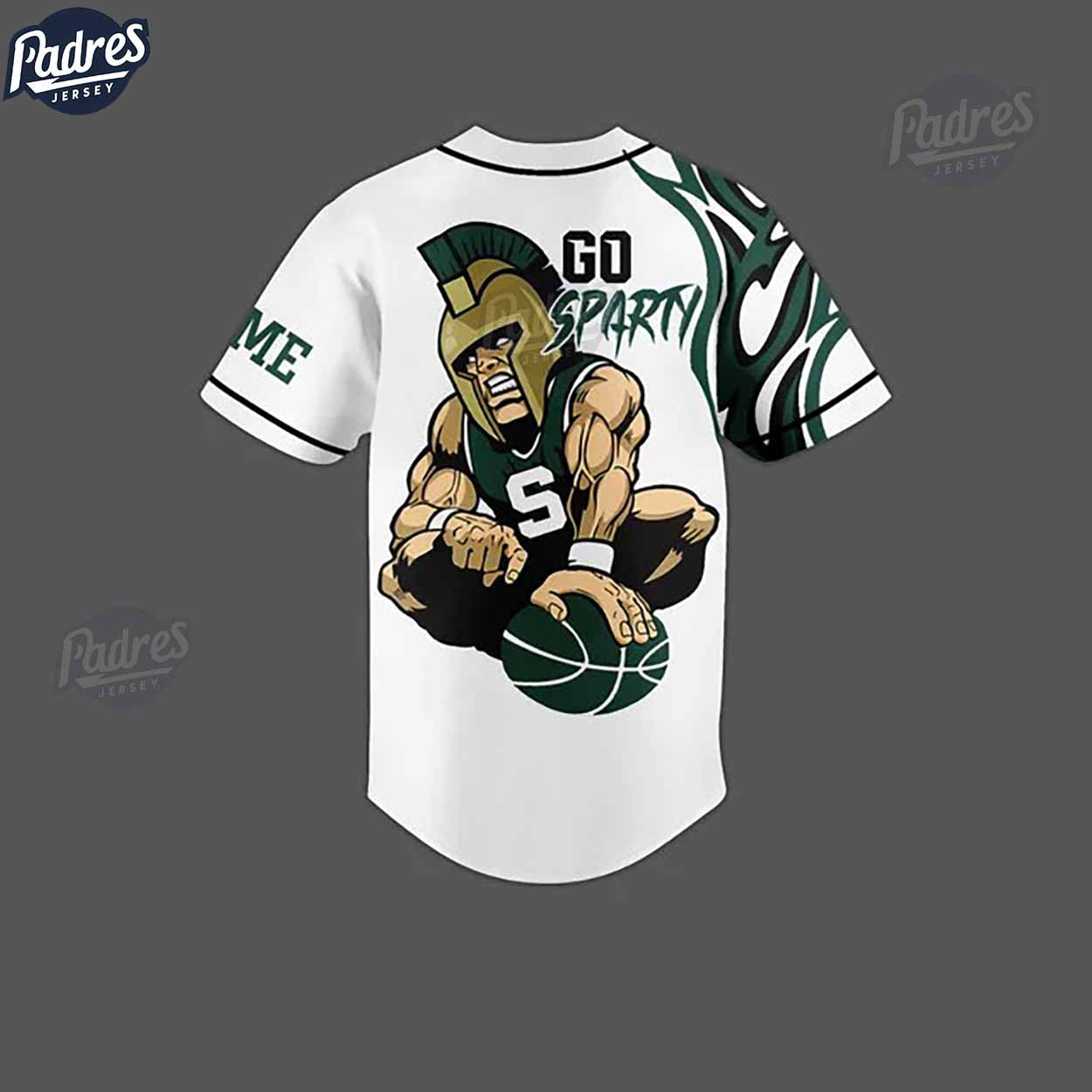 Michigan State Spartans Basketball Team Custom NCAA Baseball Jersey - Padres Jersey Oasis: Elevate Your... (Image 2)