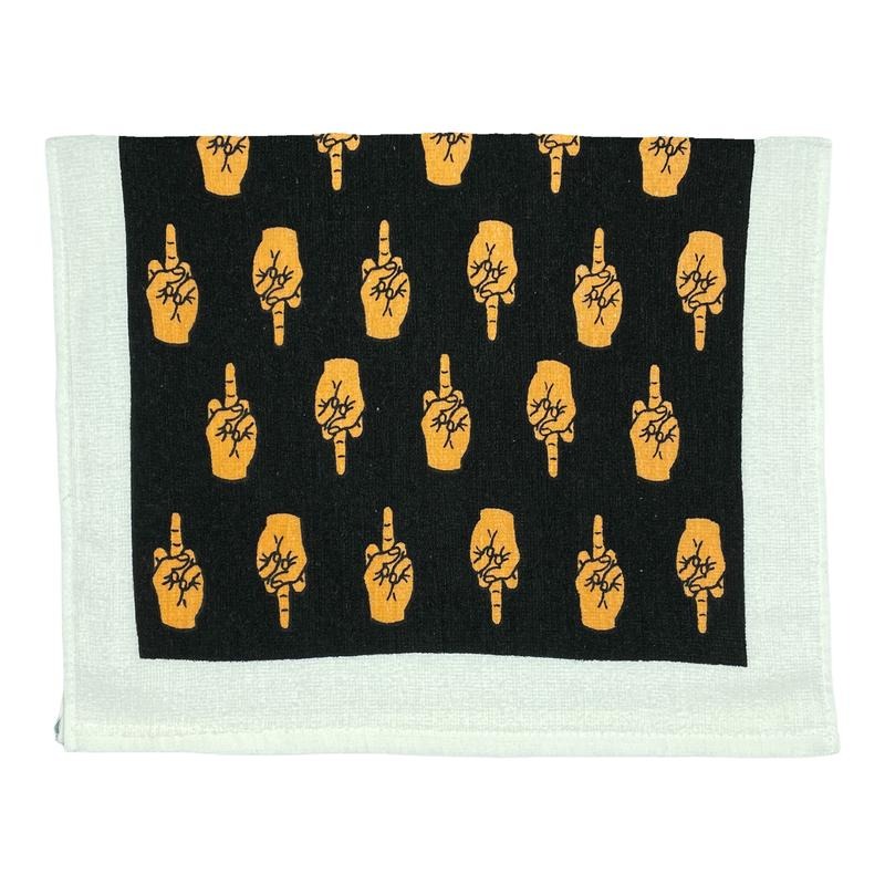 Middle Finger Funny Flipping Off Tea Towel Funny Dish Towels Soft Adsorbent Tea Towel T-Shirts, Hoodie, Sweatshirt