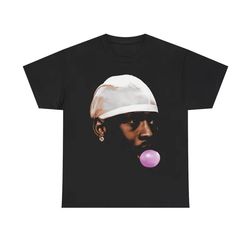 Mike Chewing Gum Retro Vintage 90s Styled Graphic T-Shirt Ball Fan Basketball Legend Tee Casual Classic Cotton Menswear...
