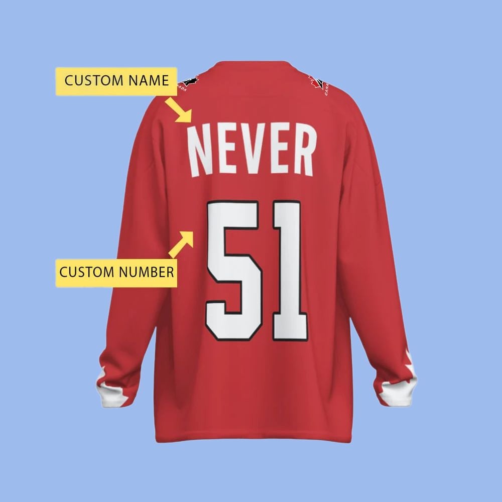 Mike Myers Wearing Canada Never 51 Hockey Jersey - Grishko.com T-Shirts, Hoodie, Sweatshirt | WearSparks.com (Image 3)