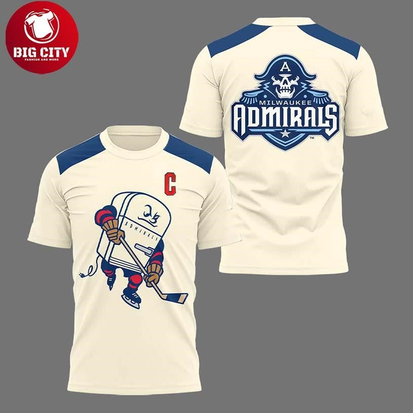 Milwaukee Admirals 2025-2026 The Fridge Jersey Inspired Two Sided Shirt