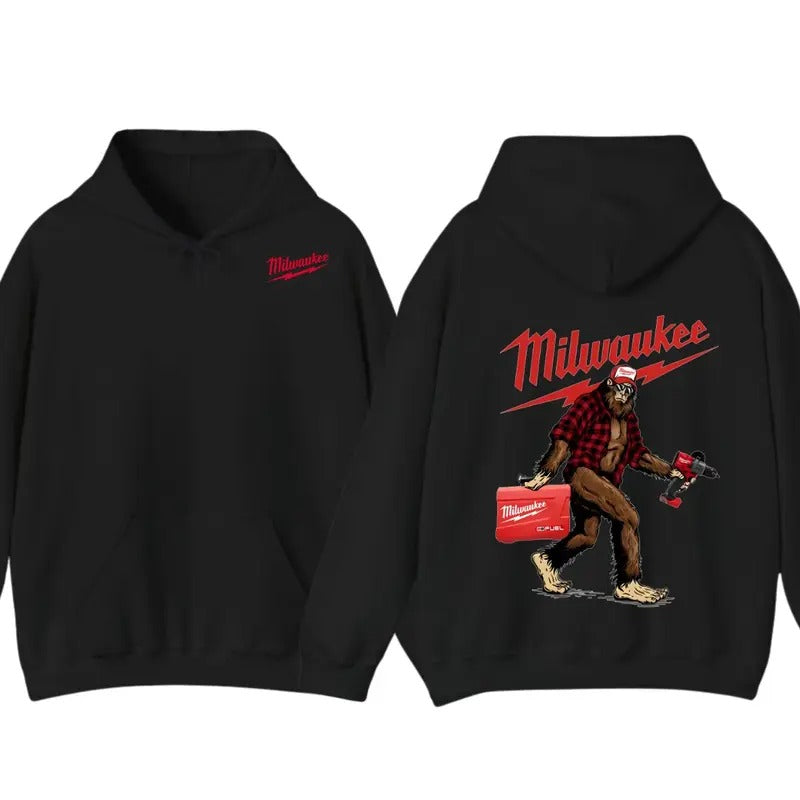 Milwaukee Bigfoot Double-sided T-Shirt For Mens Hoodie, Sweatshirt | WearSparks.com