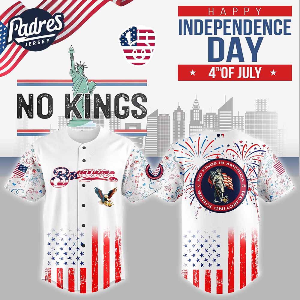 Milwaukee Brewers MLB X The 4th Of July X Military Custom Baseball Jersey - Padres Jersey Oasis: Elevate Your Baseball...