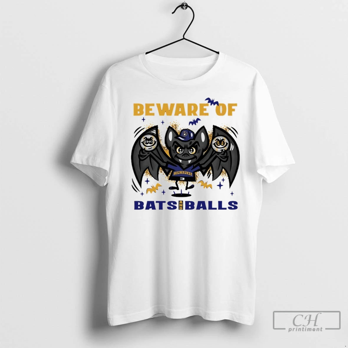 Milwaukee Brewers October Beware Of Bats And Balls T Shirts