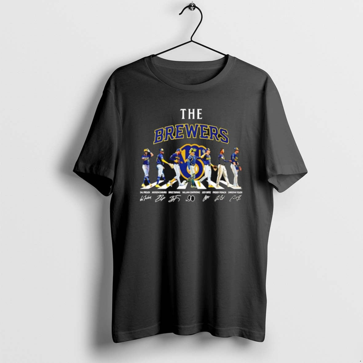 Milwaukee Brewers Players Abbey Road Signature T Shirts