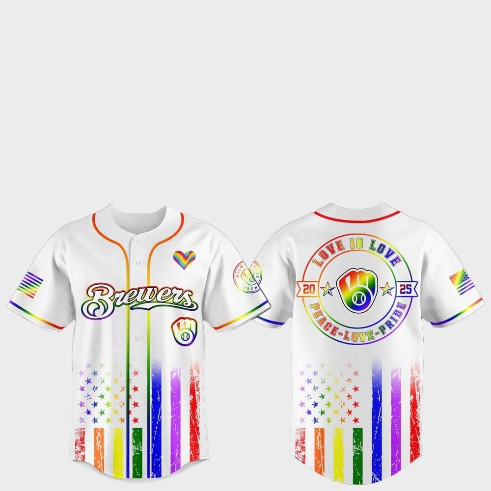 Milwaukee Brewers Pride Month Love Is Love 2025 Jersey - Grishko.com T-Shirts, Hoodie, Sweatshirt | WearSparks.com