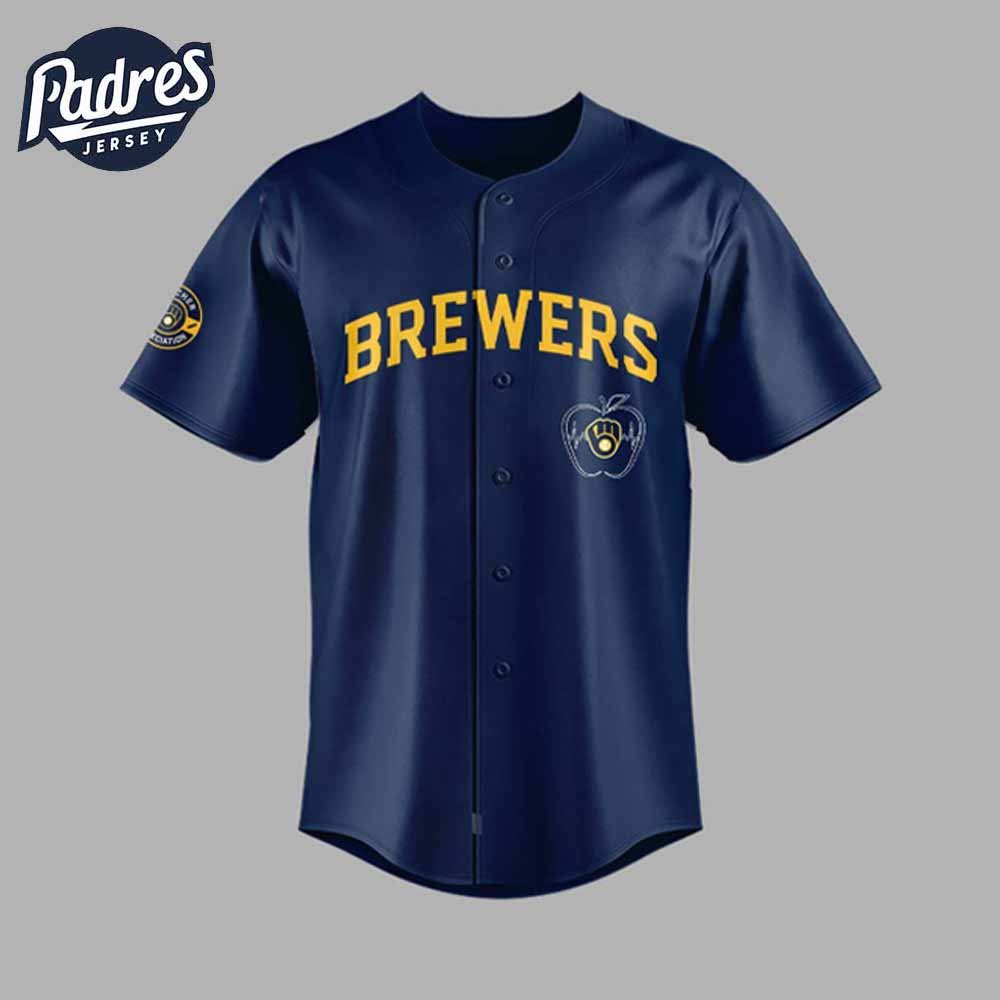 Milwaukee Brewers Teacher Night 2025 Baseball Jersey Outfit - Padres Jersey Oasis: Elevate Your Baseball Style... (Image 2)