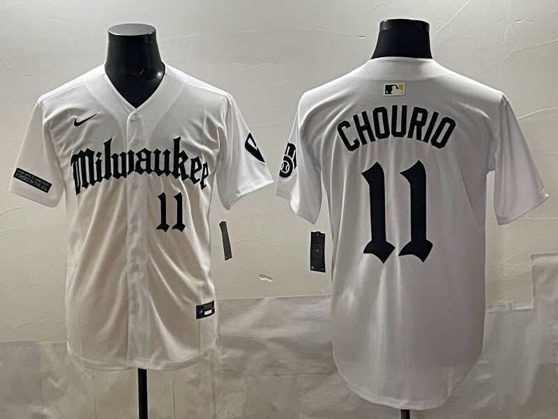 Milwaukee Brewers #11 Jackson Chourio Brewers 5 Collaboration Style 1