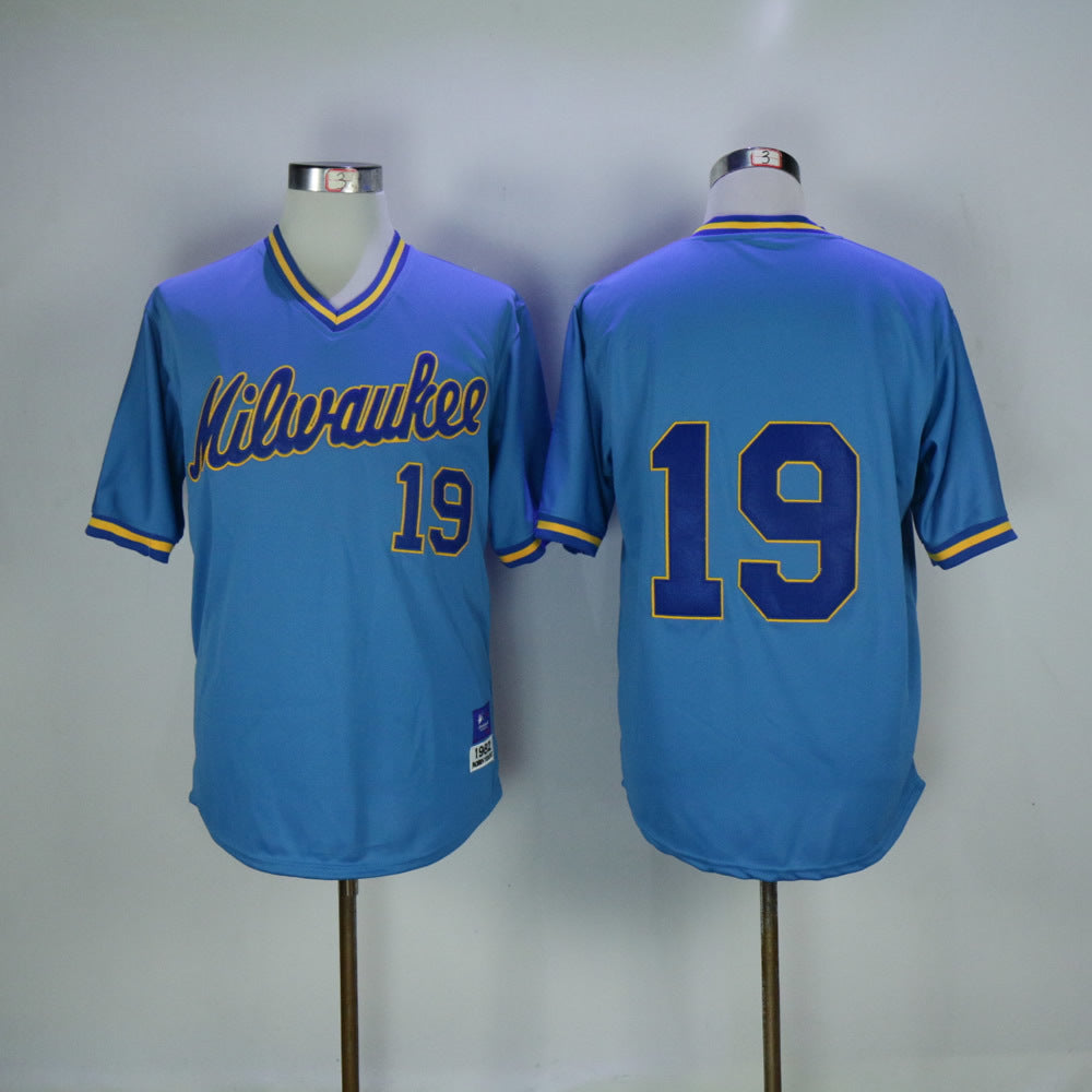 Milwaukee Brewers #19 Robin Yount Brewers 19 Blue Retro