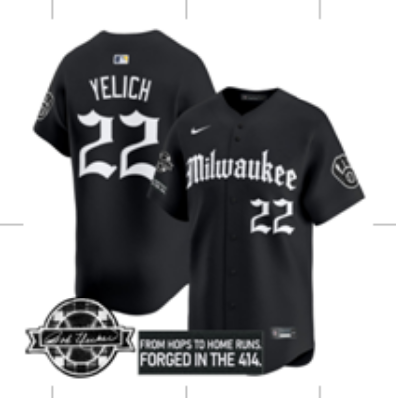 Milwaukee Brewers #22 Christian Yelich Brewers Adult Style 4