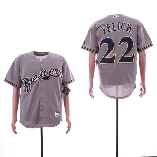 Milwaukee Brewers #22 Christian Yelich Style 3