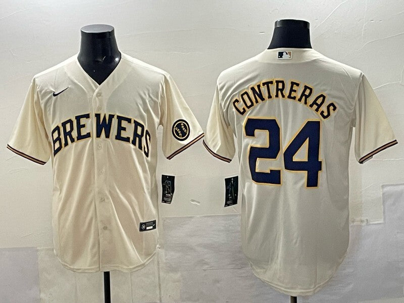 Milwaukee Brewers #24 William Contreras Brewers Adult Style 5