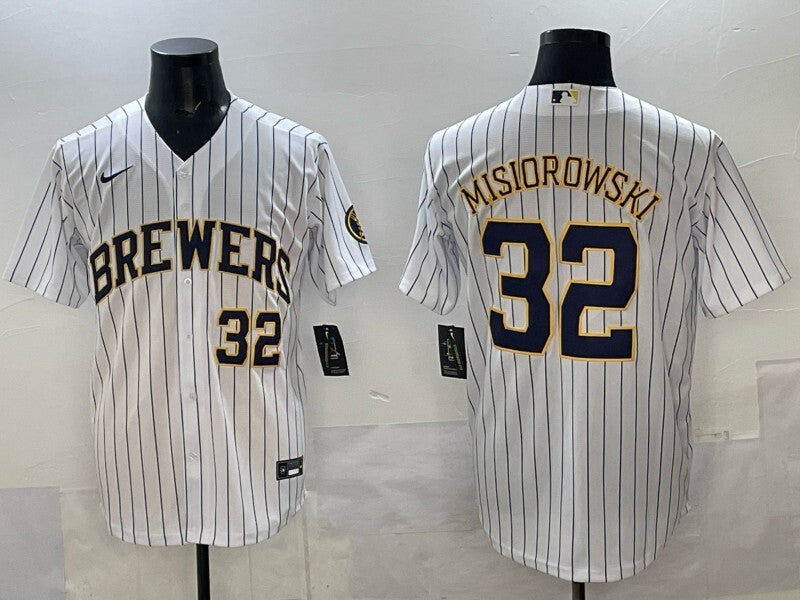 Milwaukee Brewers #32 Jacob Misiorowski Brewers Adult Style 2