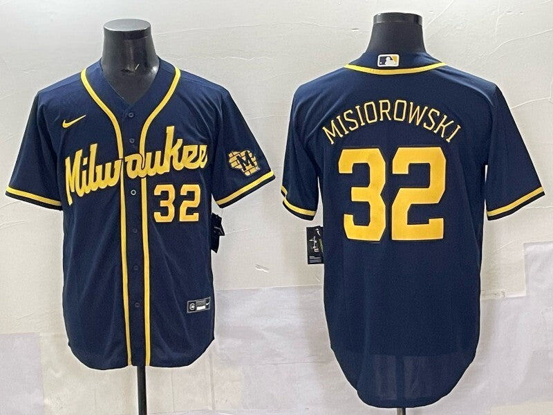 Milwaukee Brewers #32 Jacob Misiorowski Brewers City Adult