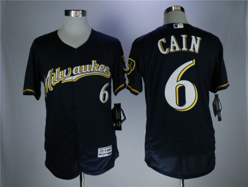 Milwaukee Brewers #6 Lorenzo Cain Style 3