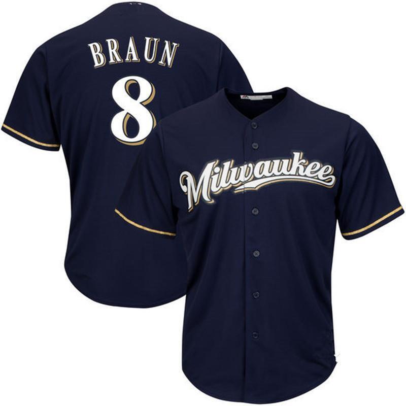 Milwaukee Brewers #8 Style 3