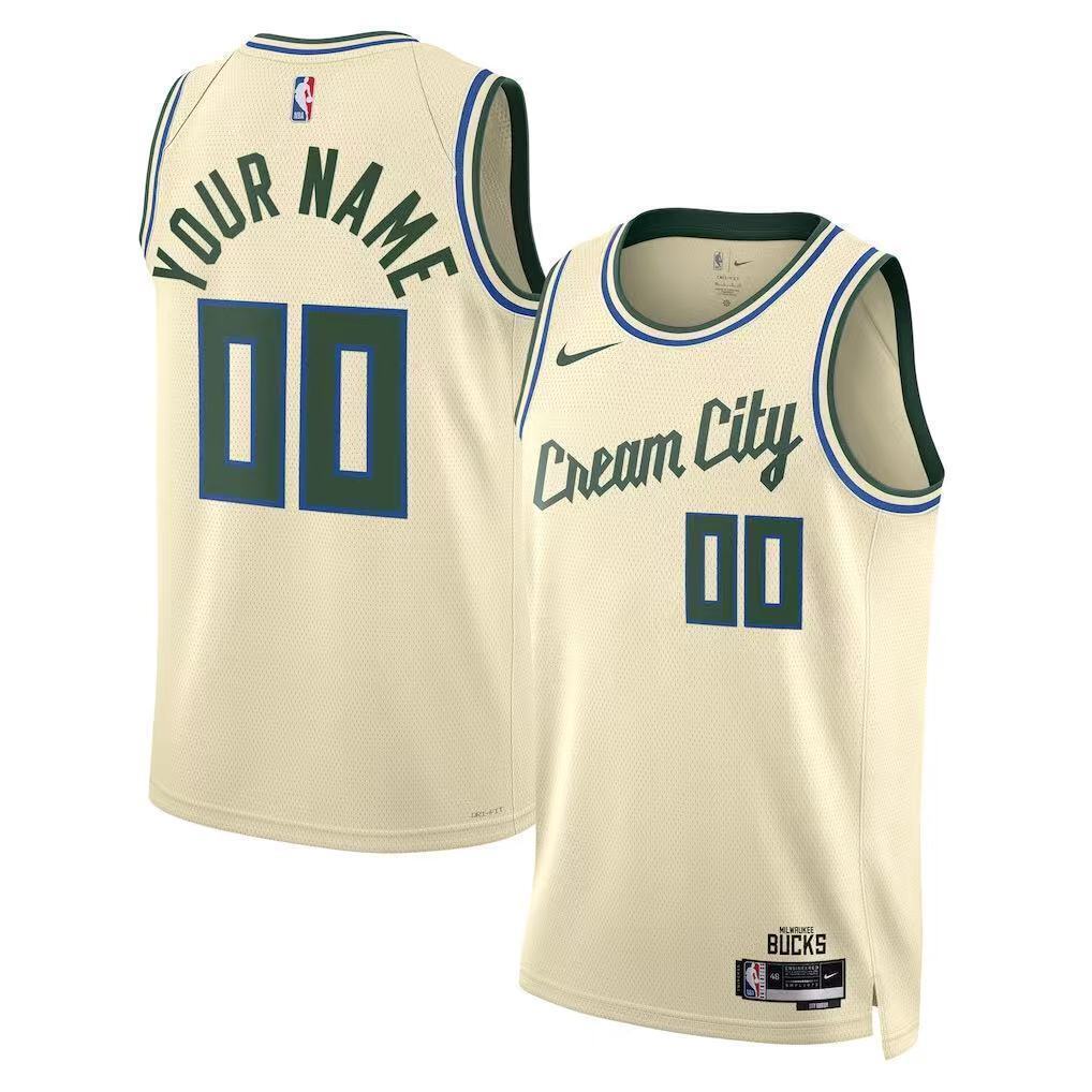 Milwaukee Bucks 26 Season Bucks City Off-White