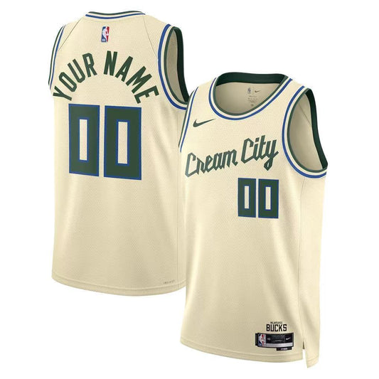 Milwaukee Bucks 26 Season Bucks City Off-White