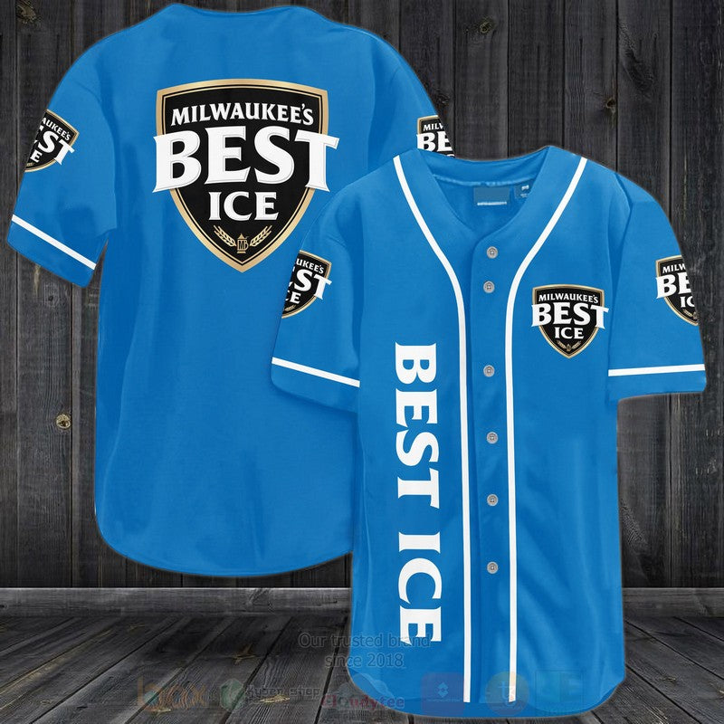 FASHION Milwaukees Best Ice Baseball Jerseys Botton Shirt