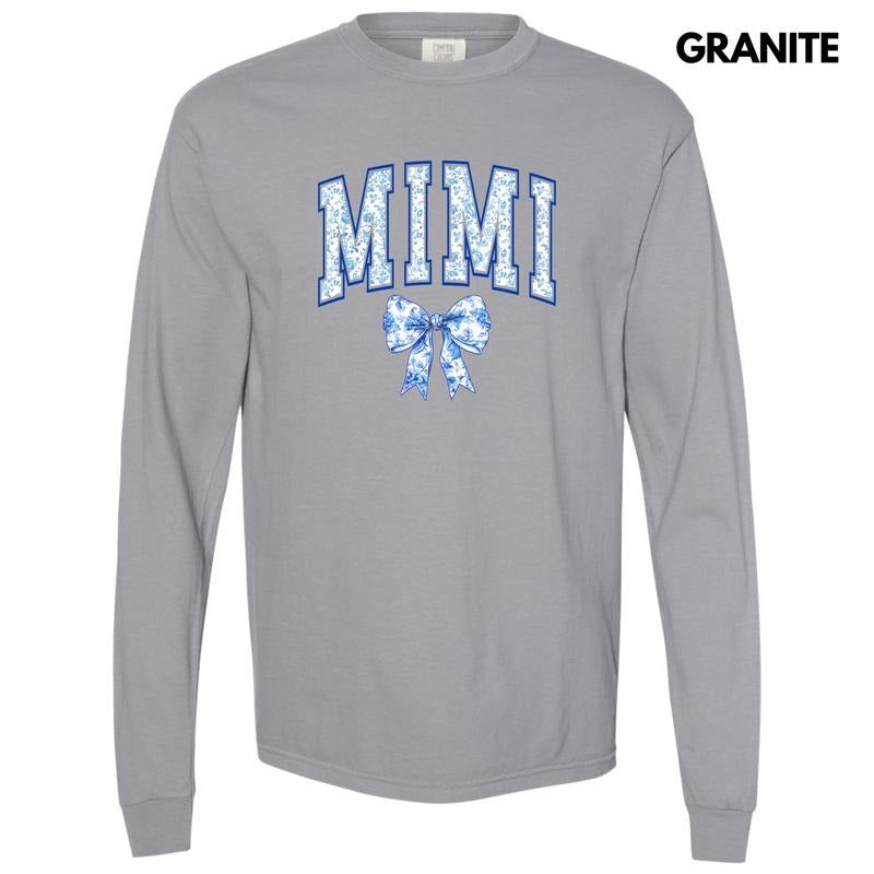 Mimi Ginger Jar Florals Long Sleeve Comfort Colors T-Shirt 'NLB' Hoodie, Sweatshirt | WearSparks.com