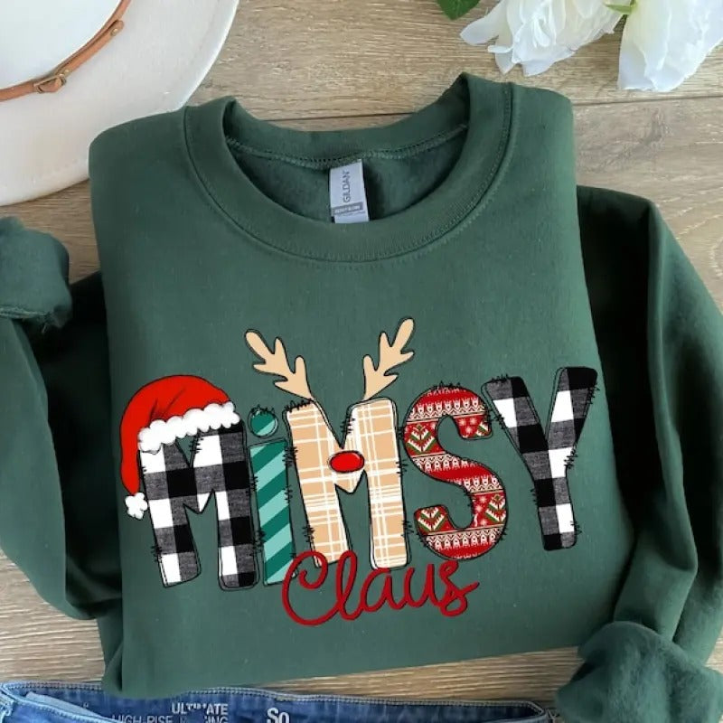 Mimsy Claus Sweatshirt, Mimsy Christmas Shirt, Mimsy Claus Shirt, Grandma Christmas Shirt, Grandma Christmas Gift, Xmas...