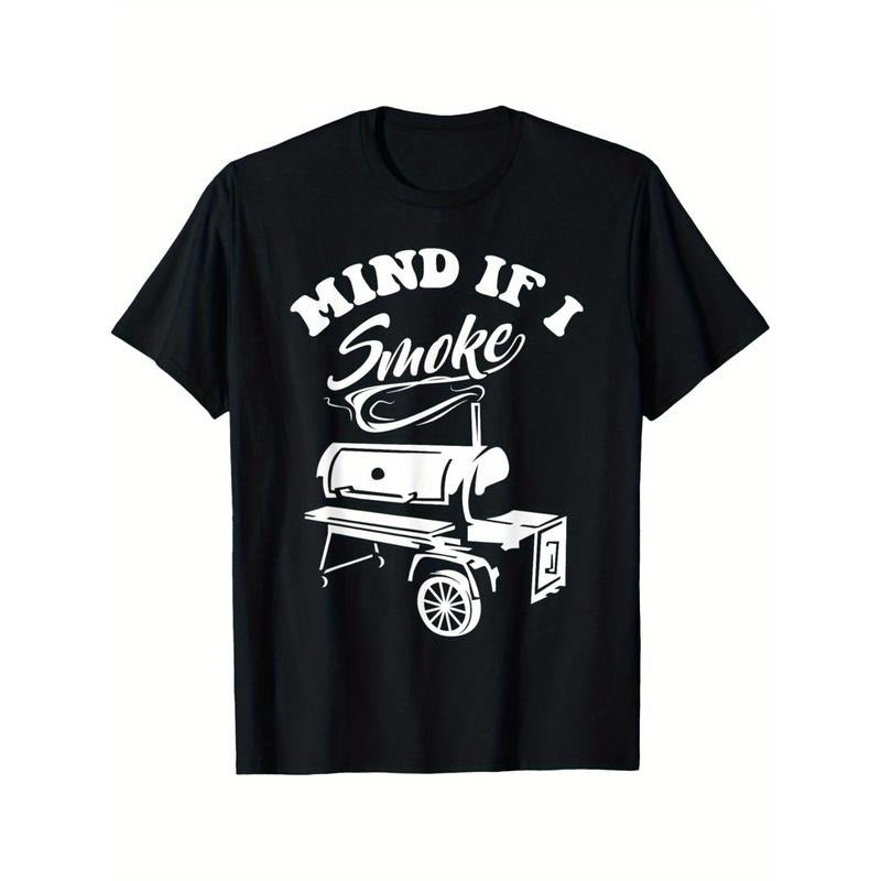 Mind if I Smoke- Funny BBQ Smoker& Grilling T-Shirt T-Shirt Made in USA Hoodie, Sweatshirt | WearSparks.com