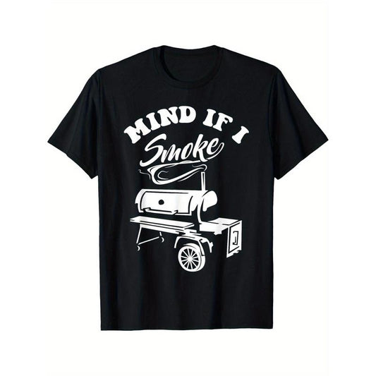 Mind if I Smoke- Funny BBQ Smoker& Grilling T-Shirt T-Shirt Made in USA Hoodie, Sweatshirt | WearSparks.com