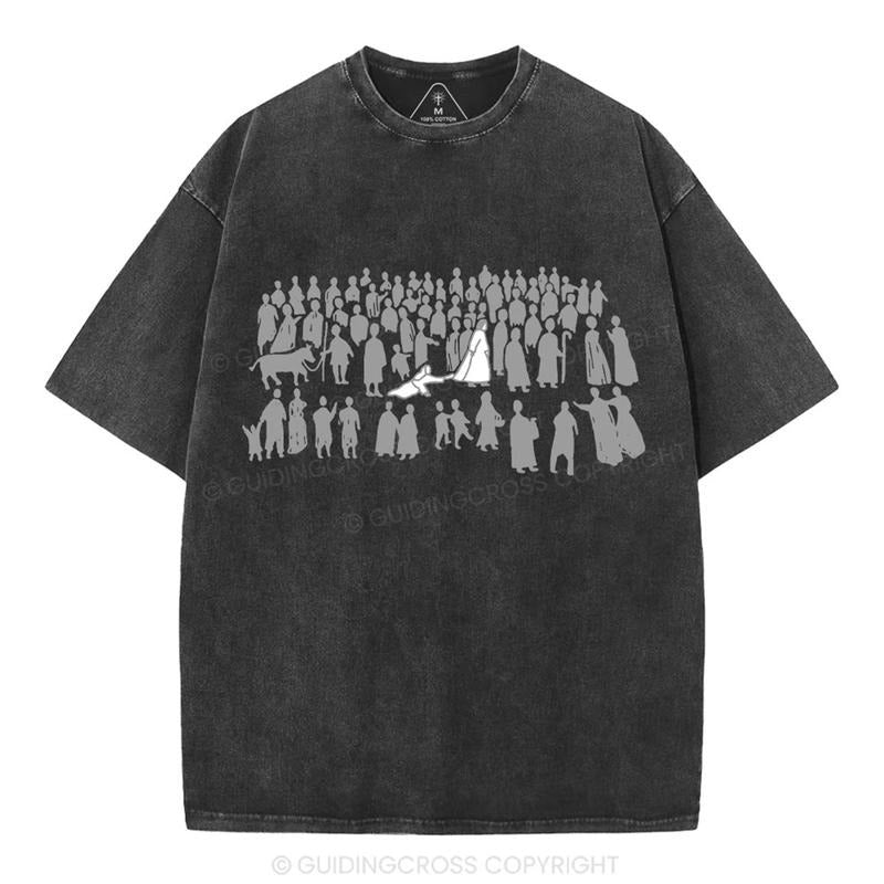 [ Mineral Wash ] By His Wounds Chirstian Washed TShirt Jesus Graphic Washed Style TShirt Hoodie, Sweatshirt | WearSparks.com