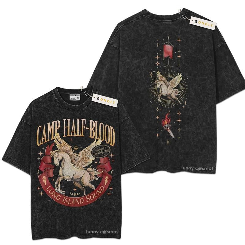 [ Mineral Wash ] Calm Half Blood For Fan Lover Book, Bookish, Graphic Washed Style Shirt Hoodie, Sweatshirt | WearSparks.com